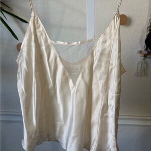 Vintage y2k Victoria's Secret Ivory 100% Silk Camisole Lingerie Gold Label NWT